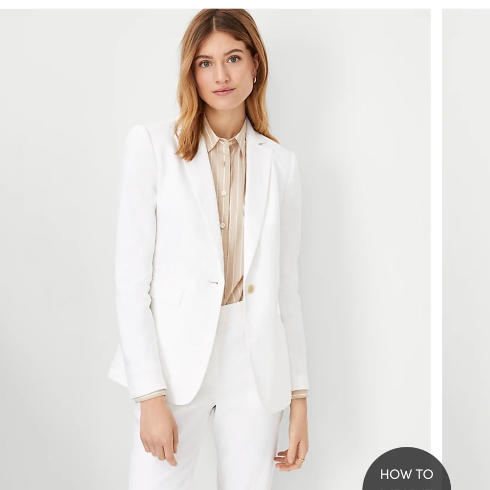 Ann Taylor White Blazer